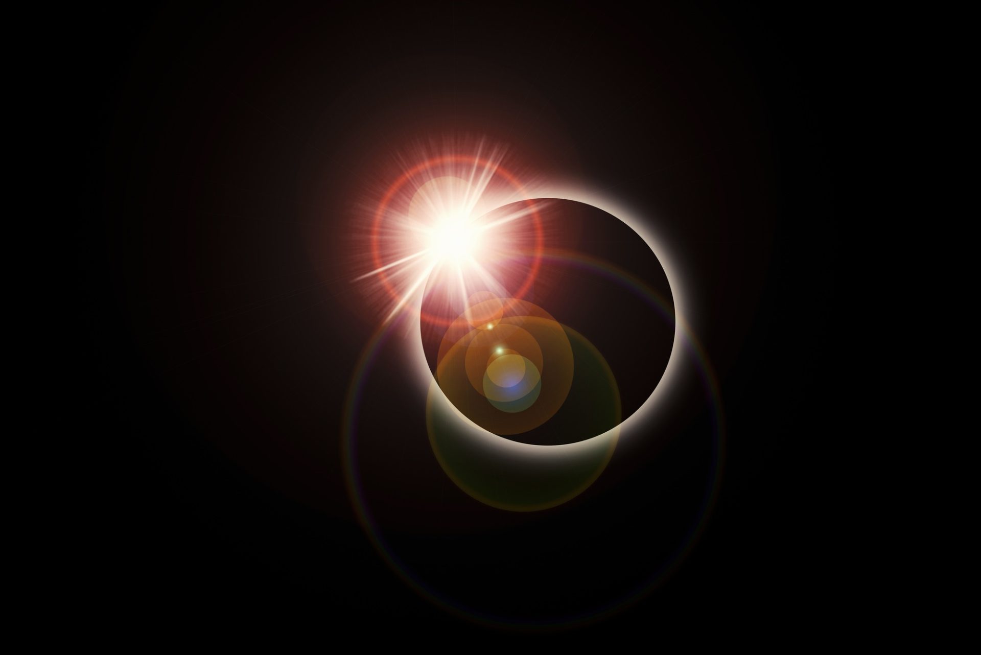 Lune d'éclipse solaire passant devant le soleil avec une poussée d'objectif solaire.