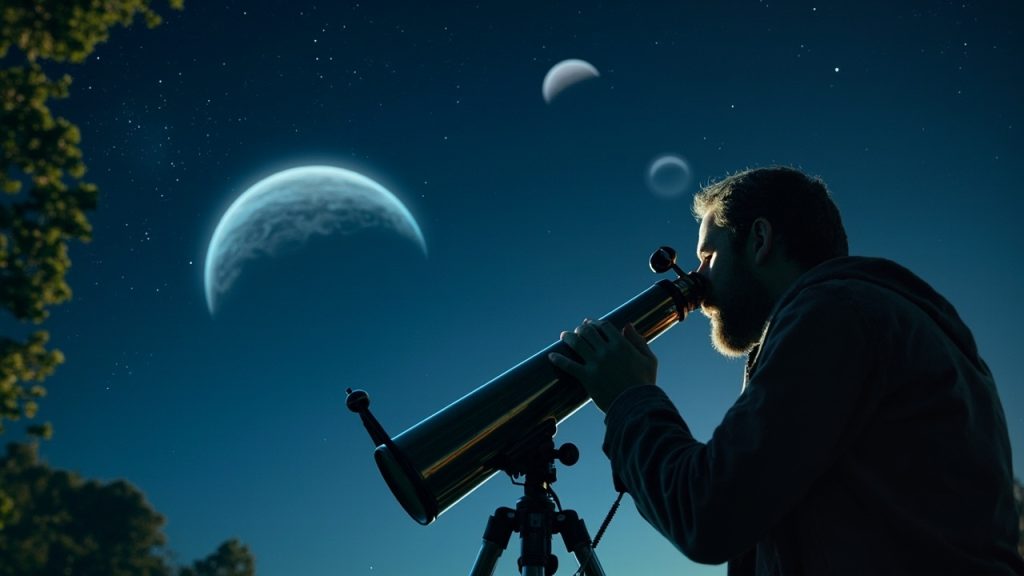Observer le ciel avec un télescope normal et explorer les planètes